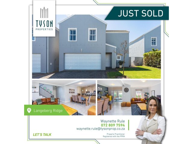  4  Brentwood, Langeberg Ridge, Kraaifontein 